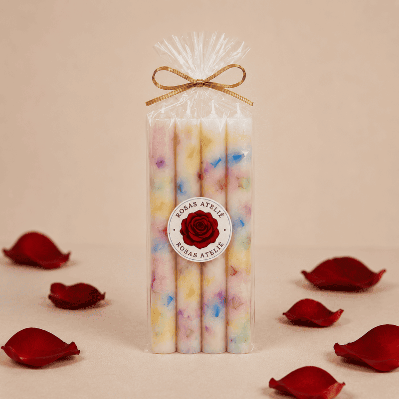 Velas Palitos Flocadas